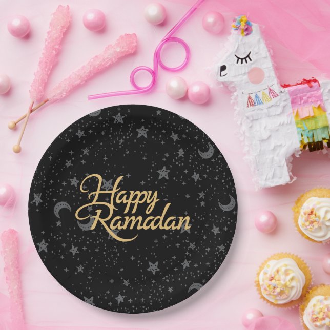 happy Ramadan Paper Plate (Party)