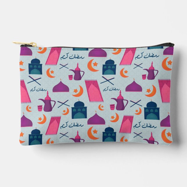 Happy Ramadan Pattern Accessory Pouch (Front)