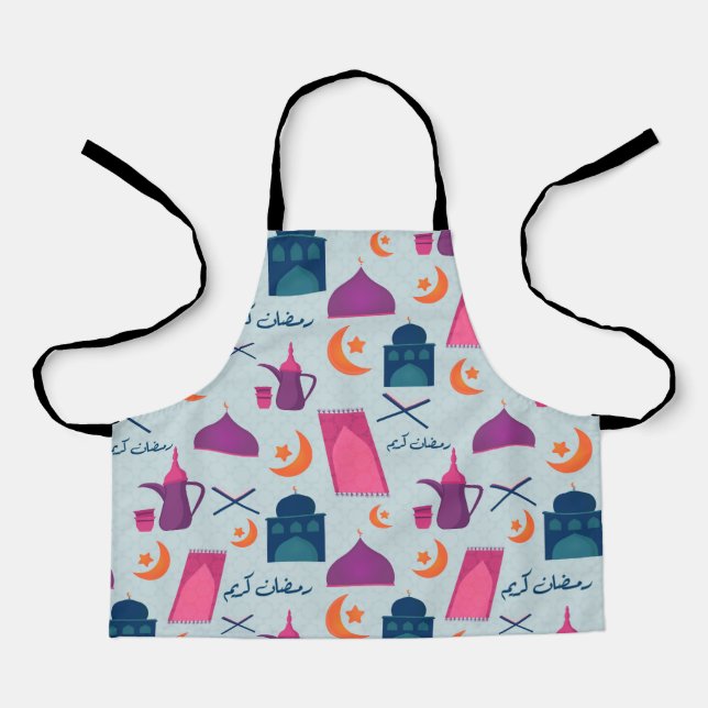 Happy Ramadan Pattern Apron (Front)