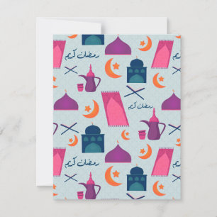 Happy Ramadan Pattern Card