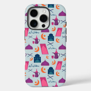 Happy Ramadan Pattern iPhone 16 Pro Case