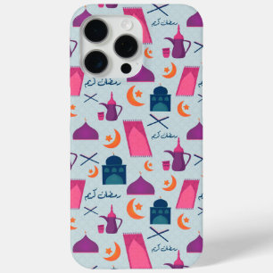 Happy Ramadan Pattern iPhone 15 Pro Max Case