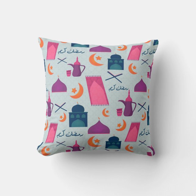 Happy Ramadan Pattern Cushion (Front)