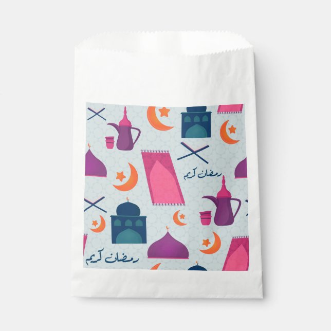 Happy Ramadan Pattern Favour Bag (Front)