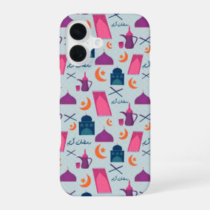 Happy Ramadan Pattern iPhone 16 Case