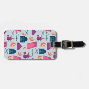 Happy Ramadan Pattern Luggage Tag