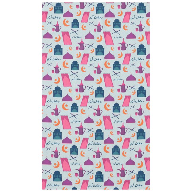 Happy Ramadan Pattern Tablecloth (Front)