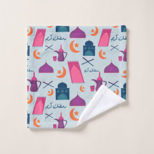 Happy Ramadan Pattern Wash Cloth