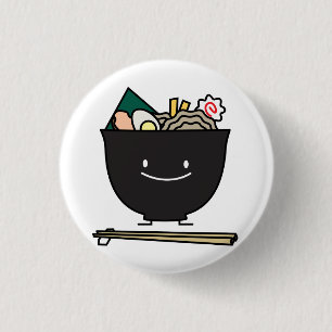 Happy Ramen Bowl 3 Cm Round Badge