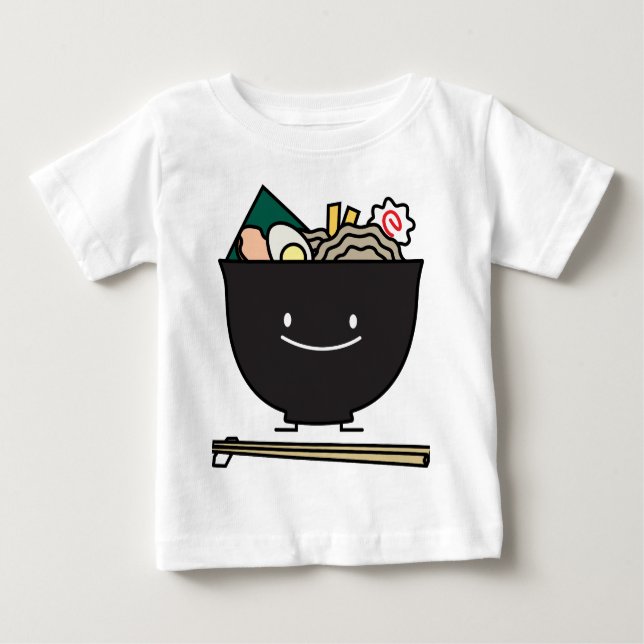 Happy Ramen Bowl Baby T-Shirt (Front)