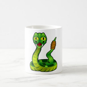 Happy rattlesnake coffee mug