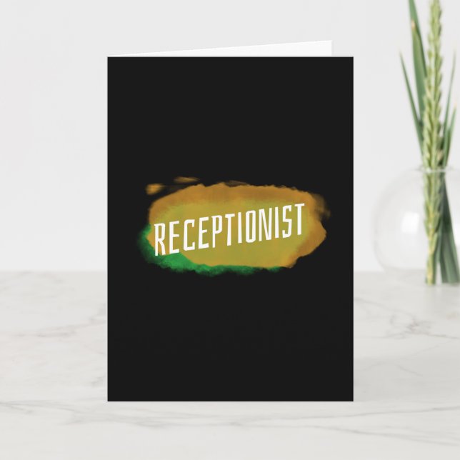 Happy Receptionist day Administrative professional Card (Front)