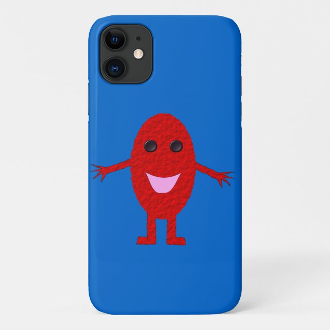 Happy Red Grape iPhone 3 Case (Back)
