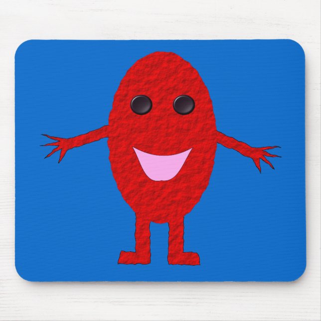 Happy Red Grape Mousepad (Front)