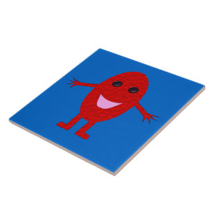 Happy Red Grape Tile