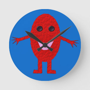 Happy Red Grape Wall Clock