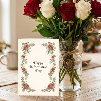 Happy Reformation Day Card, October 31 Holiday Card