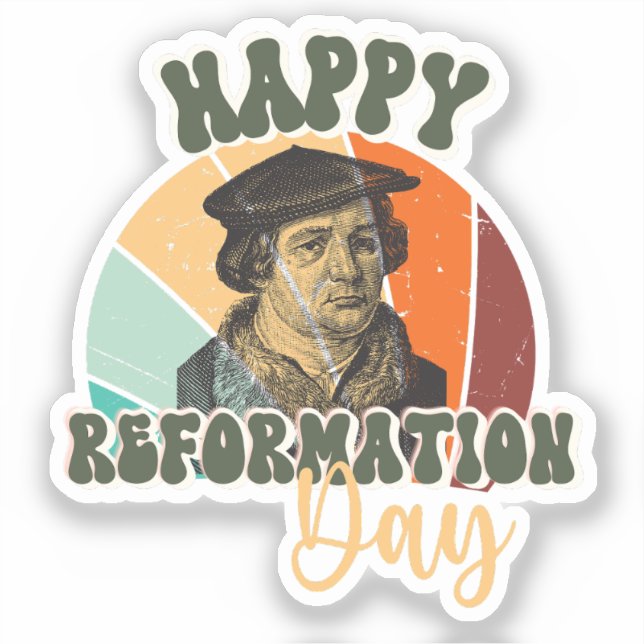 Happy Reformation Day Vintage Martin Luther (Front)