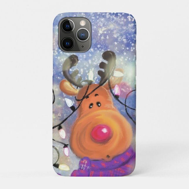 Happy Reindeer - Merry Christmas - Case-Mate iPhone Case (Back)