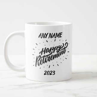 Happy Retirement 2023 - Personalised Gift - Large Coffee Mug