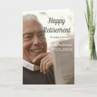 Happy retirement add name photo years of service r