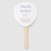 Happy retirement add name years of service purple