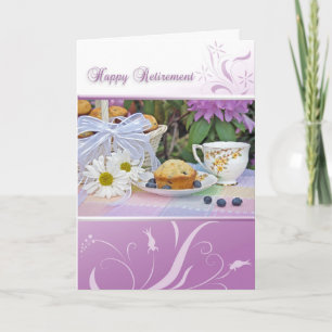 Happy Retirement breakfast Card