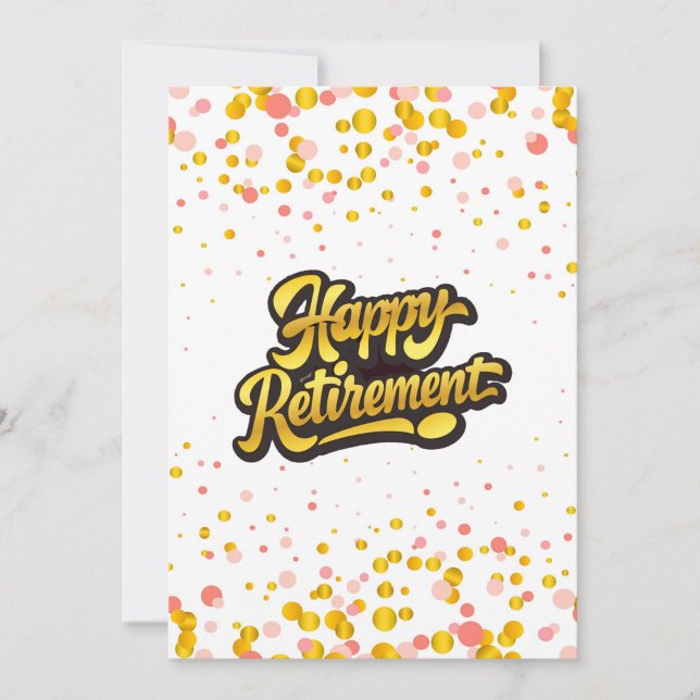 Happy Retirement Card ("Happy Retirement Vibes")