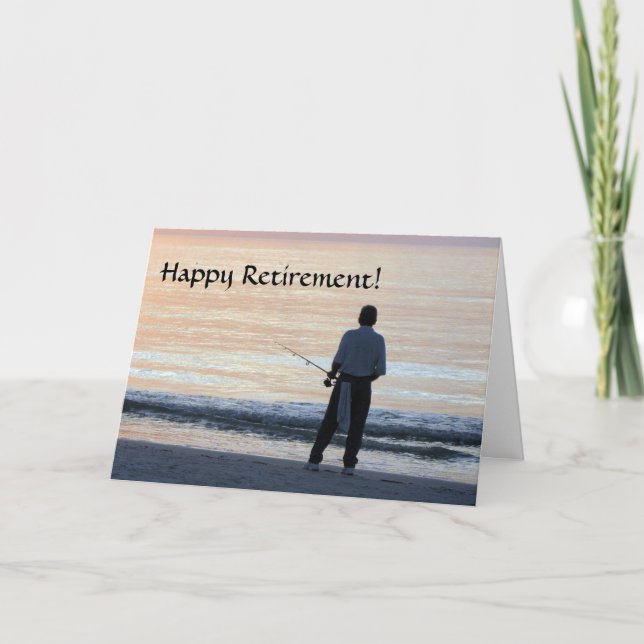 Happy Retirement Card  Fishing (Front)