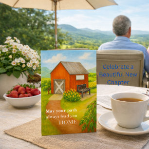 Happy Retirement Card Quiet Countryside Scene