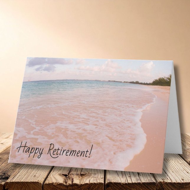 Happy Retirement Cayman Island Beach Beauty Card (Creator Uploaded)