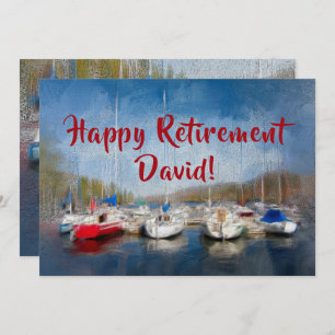 Happy Retirement Celebration Name Invitation