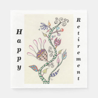 Happy Retirement Celebration Party Napkin