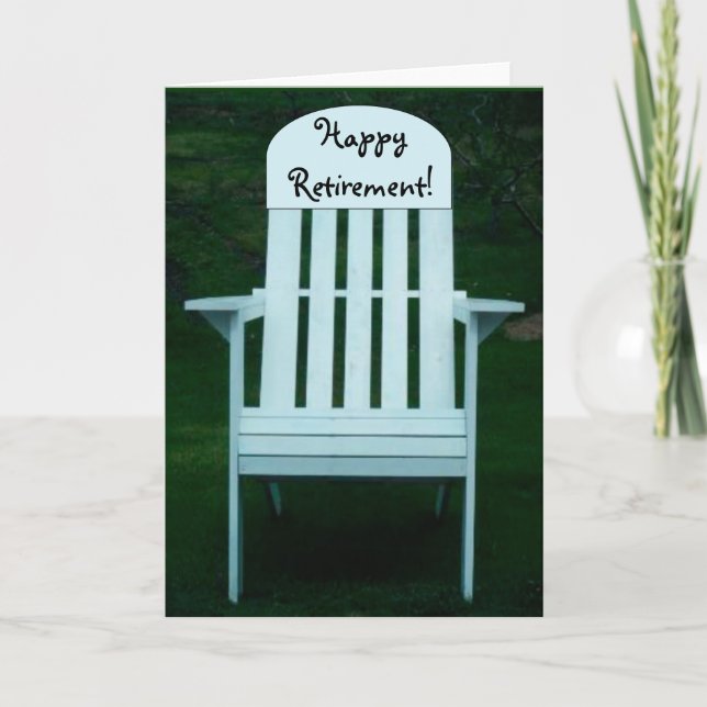 Happy Retirement Chair Card (Front)