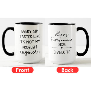 Happy Retirement Cup,Custom Retirement Gift Mug