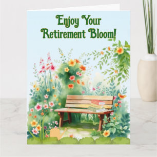 Happy Retirement for a Gardener Lover Card