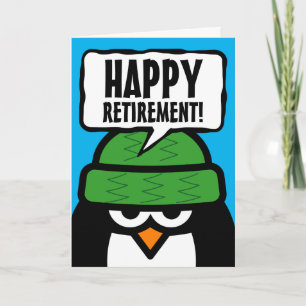 Happy Retirement funny bird custom greeting card