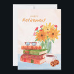Happy Retirement Greeting Card<br><div class="desc">Send wishes to a special someone upon their retirement with this beautiful, watercolor card. (Vector created by freepik - www.freepik.com). The card is easy to customise with your wording, font, font colour and paper shape options. Not exactly what you're looking for? All our products can be custom designed to meet...</div>