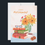 Happy Retirement Greeting Card<br><div class="desc">Send wishes to a special someone upon their retirement with this beautiful, watercolor card. (Vector created by freepik - www.freepik.com). The card is easy to customise with your wording, font, font colour and paper shape options. Not exactly what you're looking for? All our products can be custom designed to meet...</div>