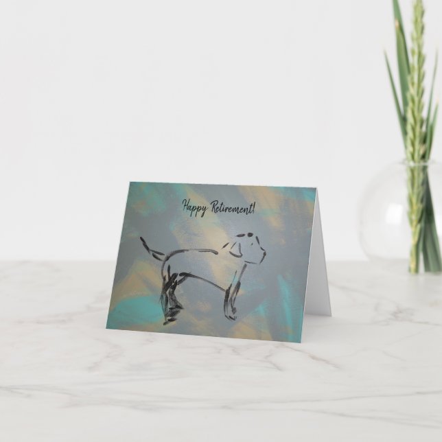 Happy Retirement Greeting Card Blank Inside (Front)