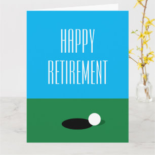 Happy Retirement greeting card for golf fan