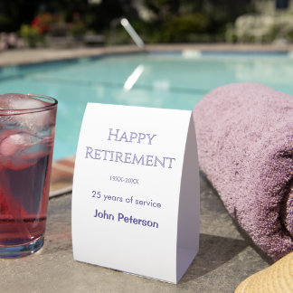 Happy retirement grey name year years of service  