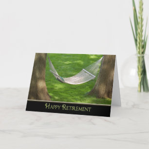 Happy Retirement Hammock Card