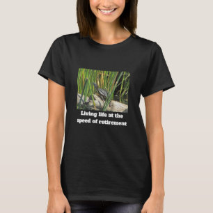 Happy Retirement Humourous Relaxing Turtle Photo T-Shirt