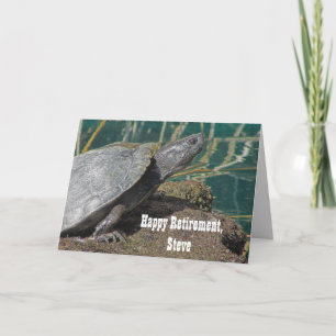 Happy Retirement Humourous Turtle Speed Coworker Card