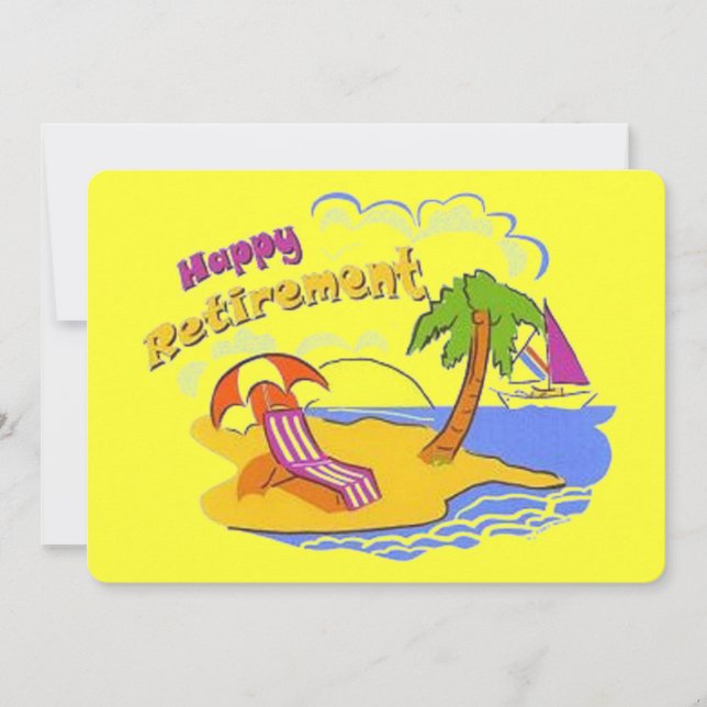 Happy Retirement Invitation (Front)