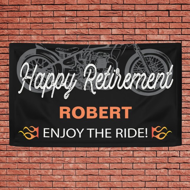 Happy Retirement Motorcycle image for biker Banner (Creator Uploaded)