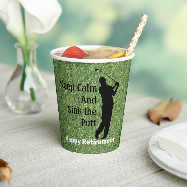 Happy Retirement Paper cup (Insitu)