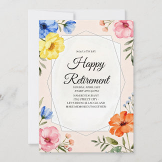 Happy Retirement Party Invitation 