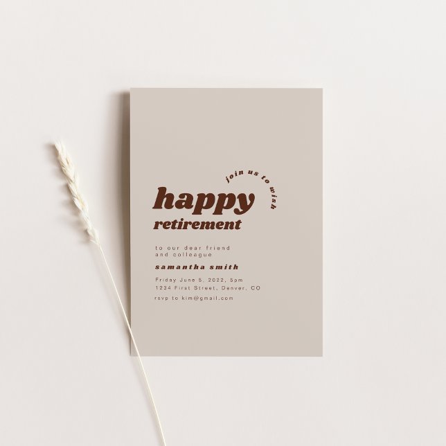 Happy Retirement Party Invitation (Creator Uploaded)